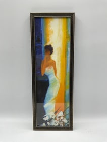 "Pensive" by Emille Bellet(France, b.1941) Lithograph