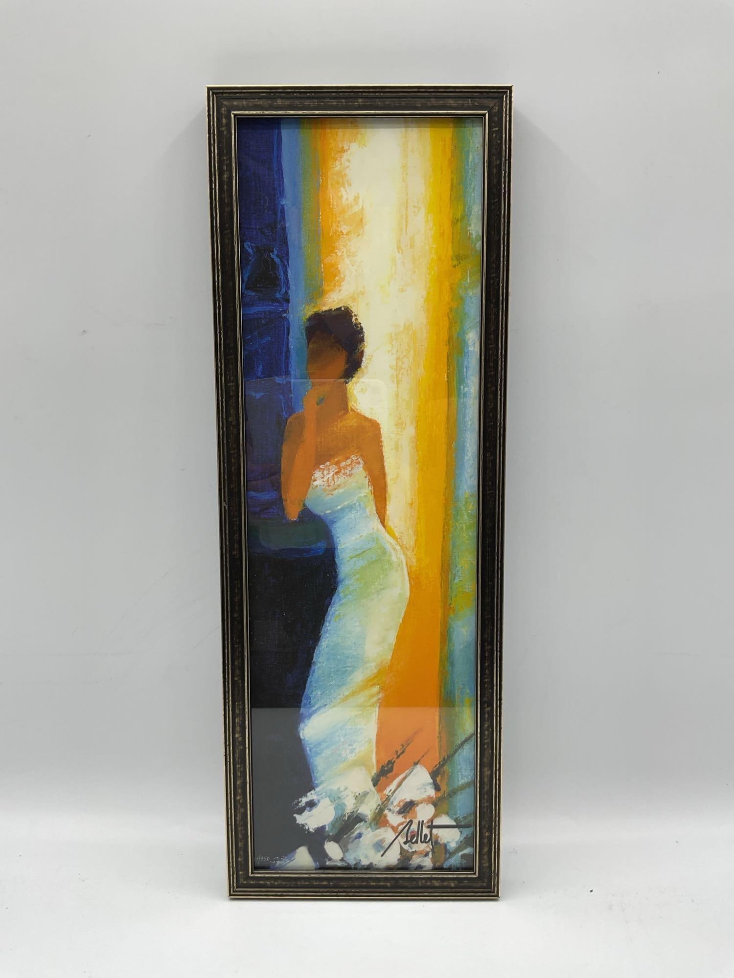 "Pensive" by Emille Bellet(France, b.1941) Lithograph (1 of 3)