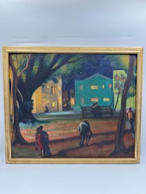 "Havana" by Jose Segura Ezquerro (Spain, 1893-1967) Oil on Canvas