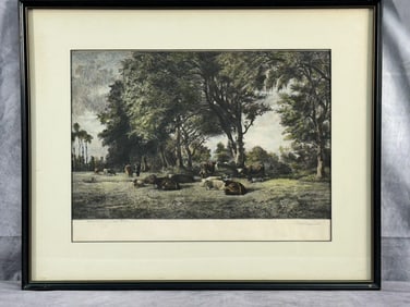 Bricknell, W.H.W. Cattle at Rest Near Glade