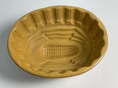 Vintage Yellow Ware Corn Mold