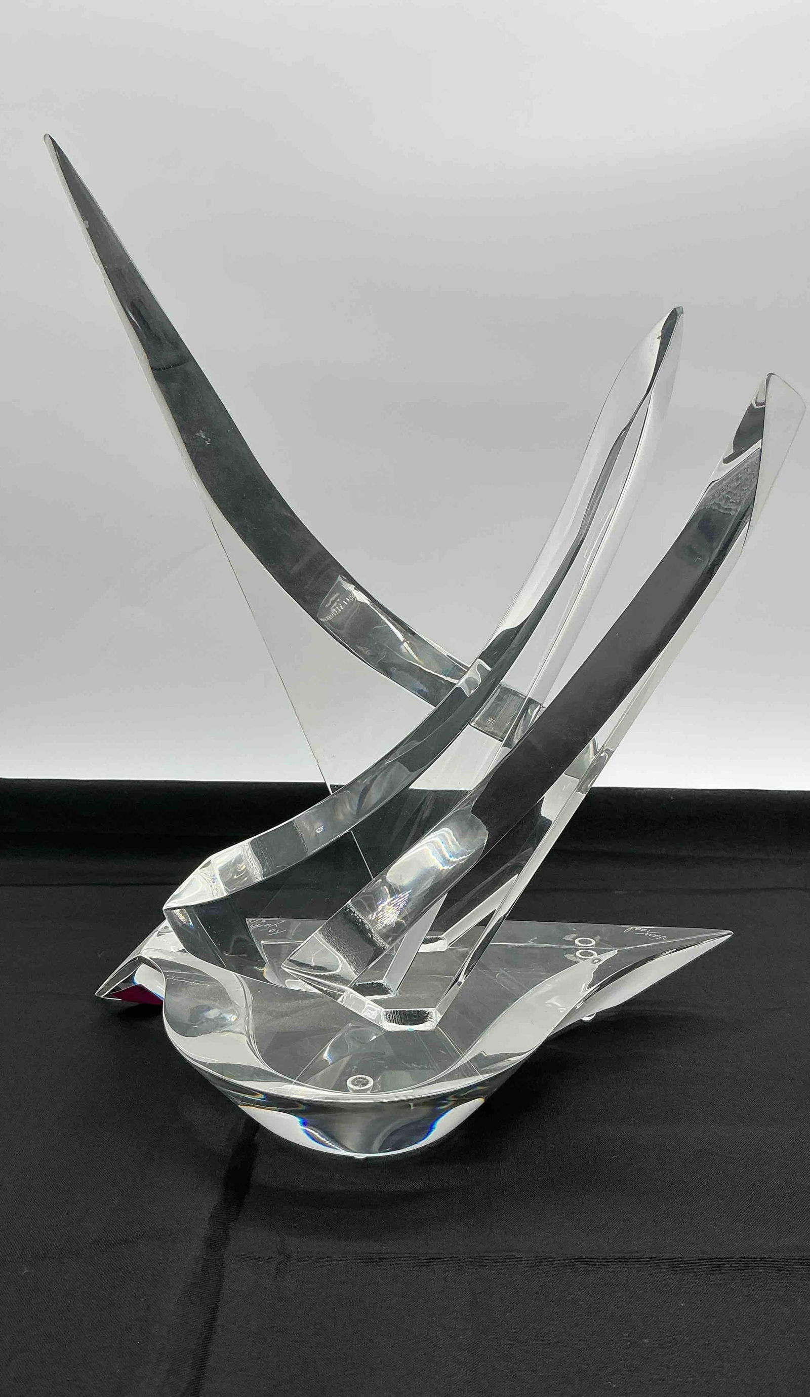 Modern Abstract Lucite Van Teal Sculpture (1 of 7)