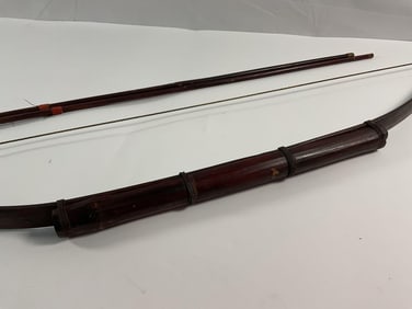 Traditional Wooden Recurve Bow with Arrows