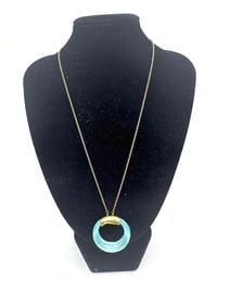 Alexis Bittar Lucite Crescent Pendant Necklace