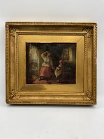 Antique Oil Painting on Canvas