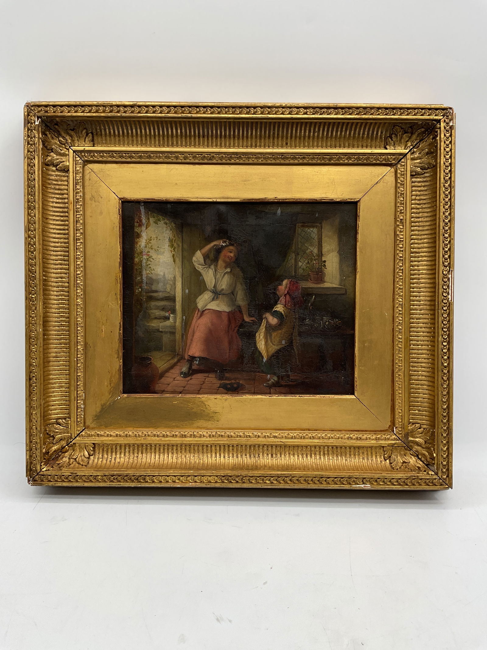 Antique Oil Painting on Canvas (1 of 4)