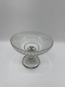 Cut Crystal Pedestal Compote Bowl