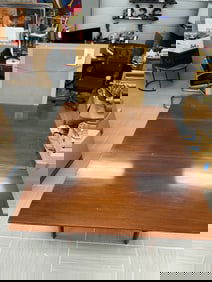 Doyle Vintage Drop-Leaf Mahogany Dining Table