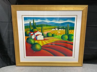 "The Farm" by Sveta Esser (Russian/ Israeli, b. 1975) serigraph