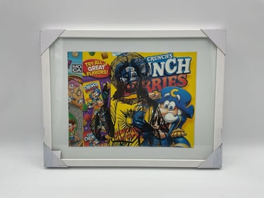Crunch Berries Jesus by Daniel Garcia (Cuban/American) Mixed Media