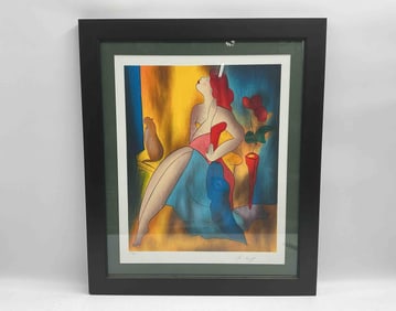 Contemplation in Color by Le Kinff (France,b.1949) Serigraph with Appraisal