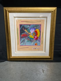 “NY Flower Show?? by Peter Max (German/American, b.1937) Mixed Media