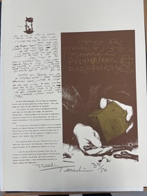 "Polyhedron Paraphrases" by Yigal Tumarkin (Israel, 1933-2015) Lithograph