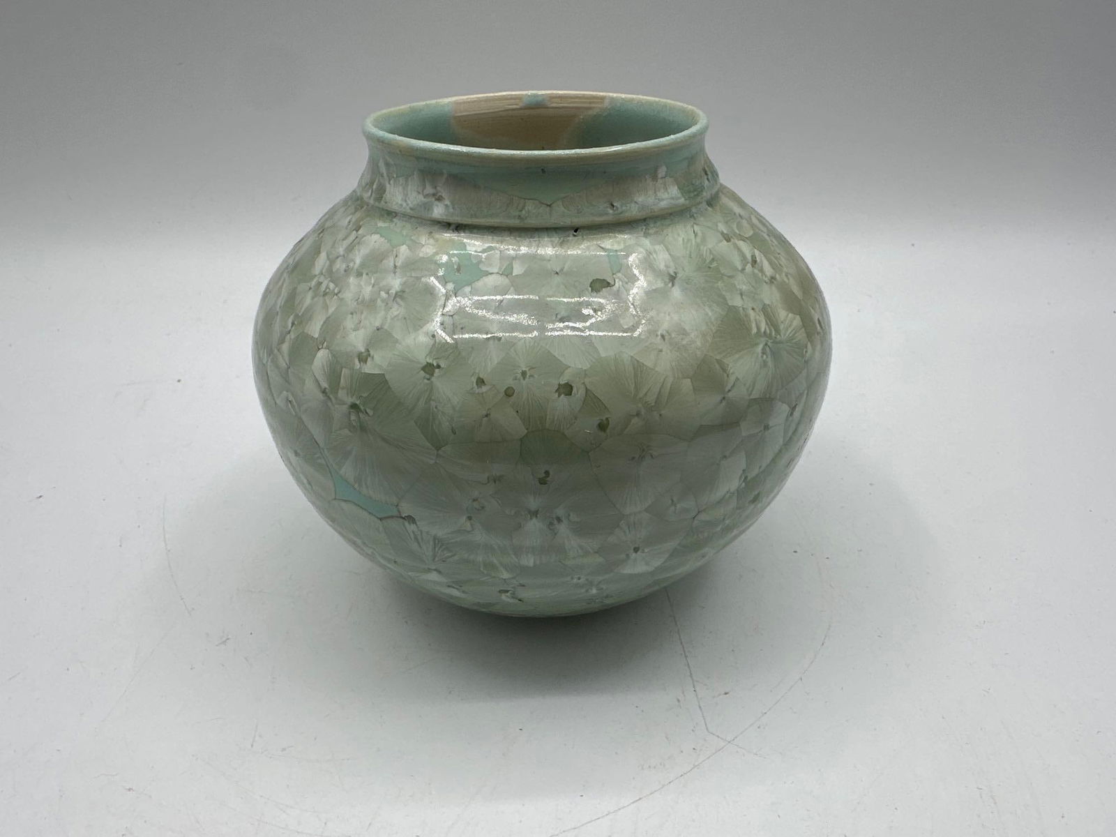 Signed Crystalline Glazed Studio Pottery Vase (1 of 6)