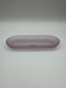 Art Deco Style Frosted Glass Tray