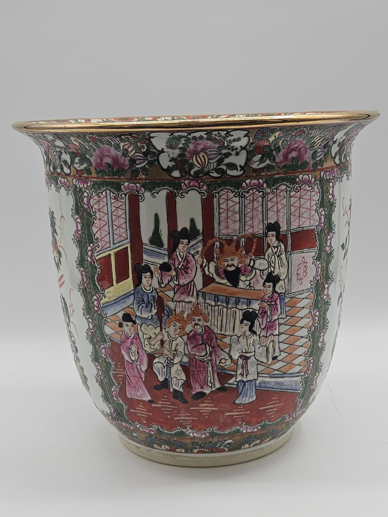 Large Chinese Porcelain Planter (1 of 6)
