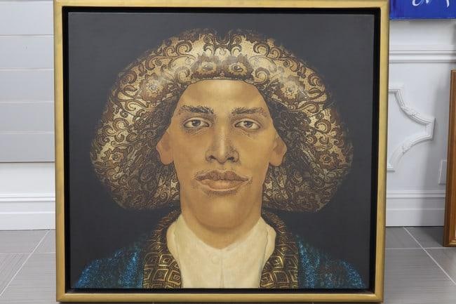 Mario Gruber, Portrait (Brazil, 1927-2011) Oil on Board (1 of 5)