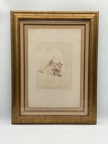 "The Bureaucrat" by Salvador Dali (Spain, 1904-1989) Etching EXTREMELY RARE 1/14