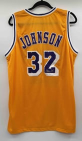 Magic Johnson Autographed Lakers Jersey