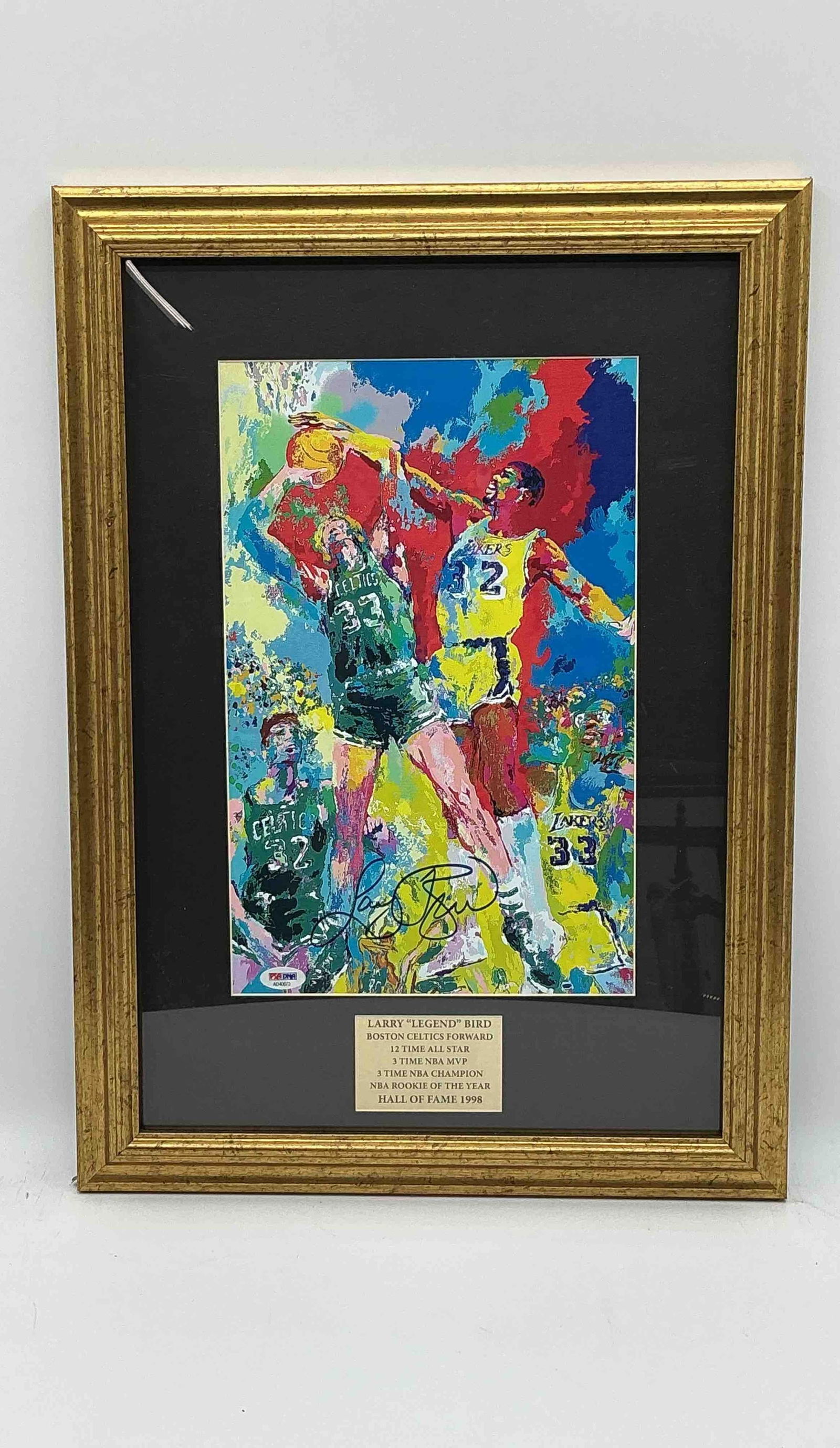 "Larry Bird and Magic Johnson" by Leroy Neiman (American, b.1921-2012) (1 of 5)