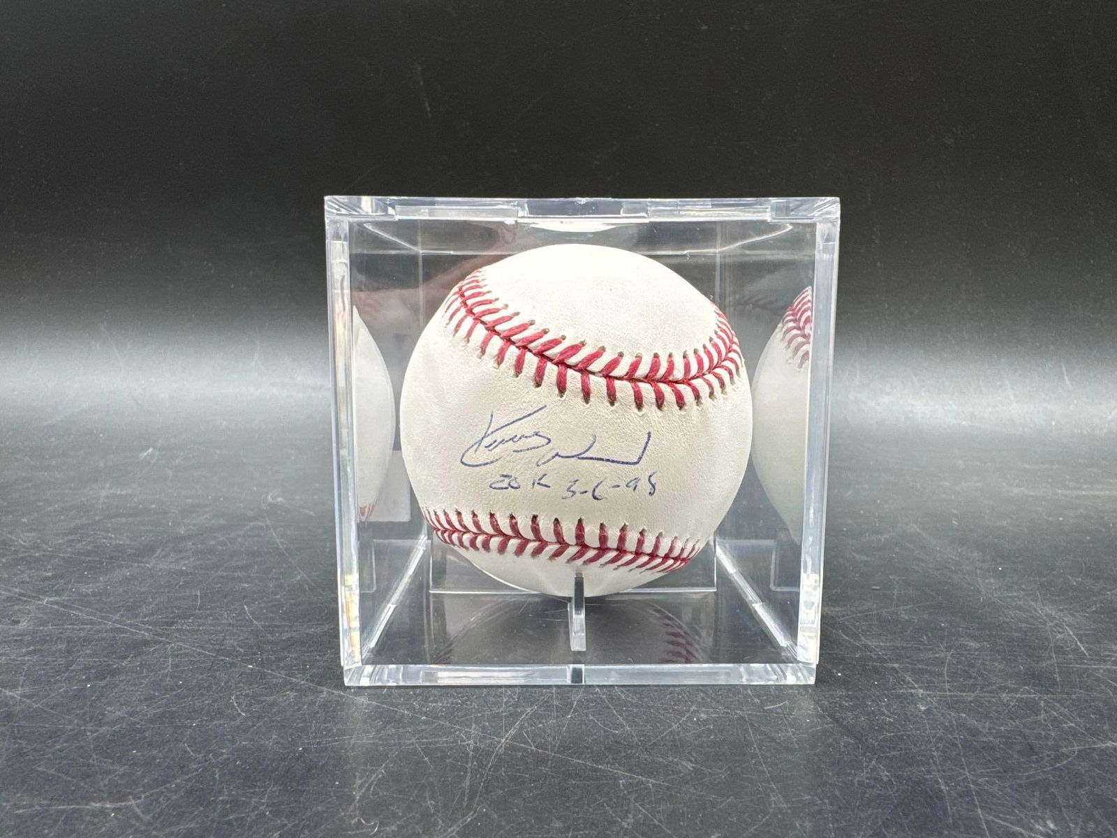 "20k 5-6-98" Autographed Baseball Signed by Kerry Wood (1 of 4)