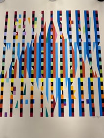 "Star of David" by Yaacov Agam (Isreal, b.1927) Serigraph