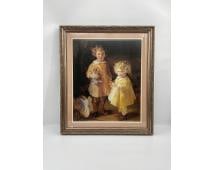 "Two Little Sisters" by Alice Kent Stoddard (American, 1883-1976) Lithograph