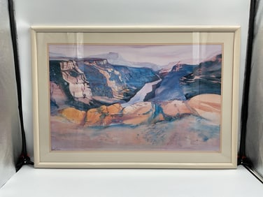 Abstract Landscape by Harold E. Larsen(American, b.1935) Watercolor