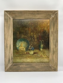 "Buddha Still life" by Paul Bernard King (American, 1867-1947) Etching