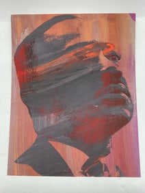 Abstract print of Martin Luther King Jr.