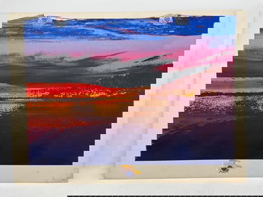 Abstract Sunset Seascape