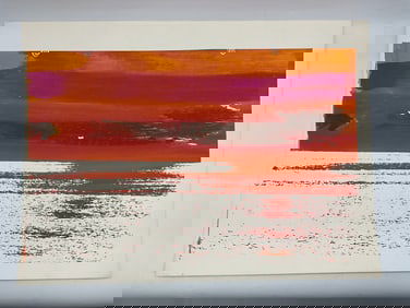 Abstract Sunset Landscape