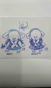 Original "Goop" Drawings by Michael Jackson (American, 1958-2009)