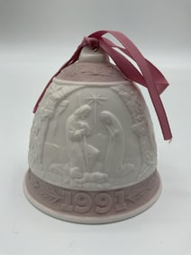 Lladro 1991 Christmas Bell Ornament