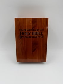 Holy Bible Remembrance Edition in Wooden Box