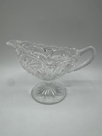 American Brilliant Cut Glass Gravy Boat