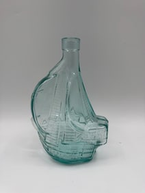 Aqua Glass Ship Bottle