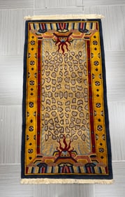 Handmade Wool Pile Rug, 75 x 36 inches