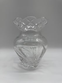 Cut Crystal Glass Vase