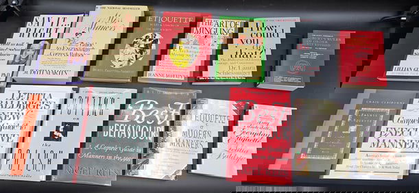 Collection of Etiquette and Manners Books
