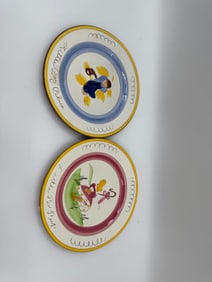 Pair of Stangl Pottery Nursery Plates