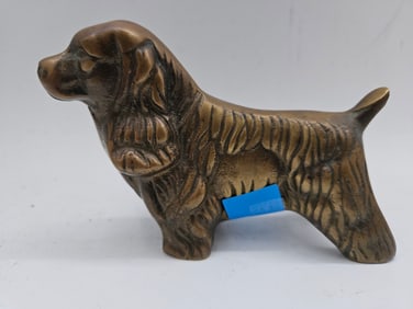 Brass Cocker Spaniel Figurine