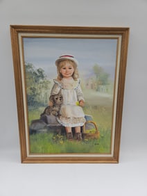 Girl with Dog by Dianne Dengel