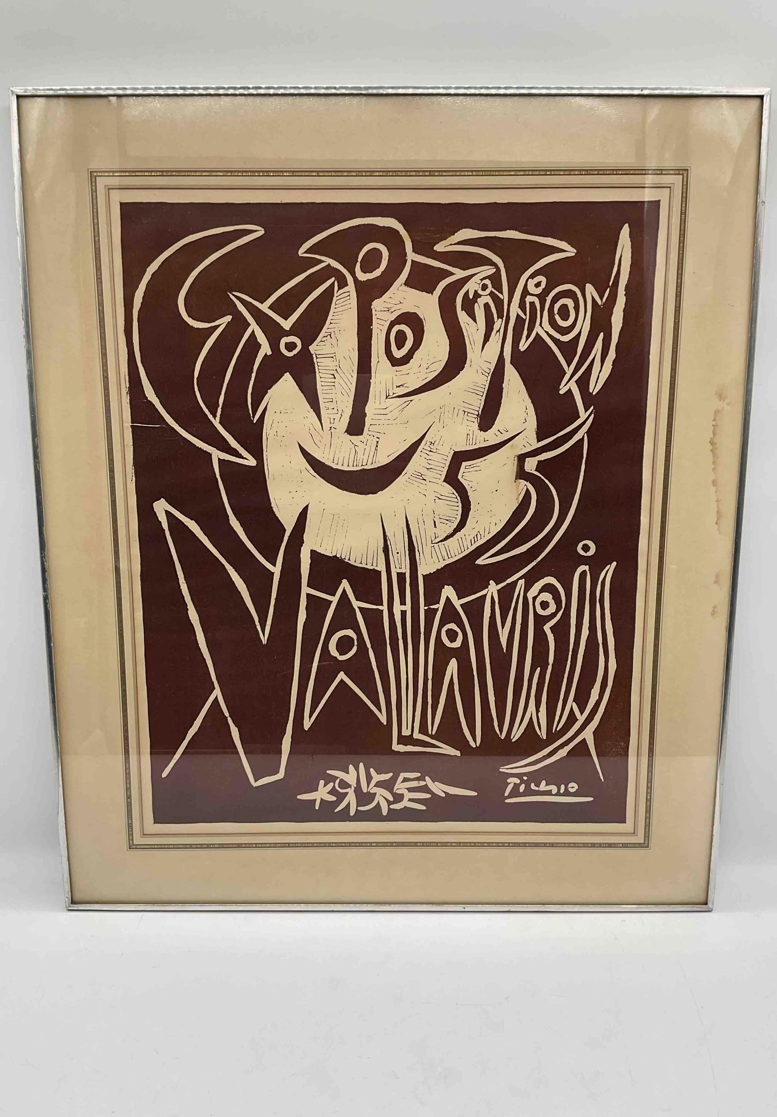"Exposition Céramique Vallauris" 1959 Pablo Picasso Poster (1 of 3)