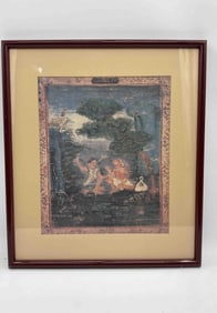 Antique Traditional Thai Buddhist Painting