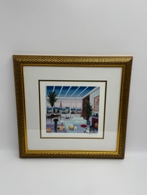 “Salon Parisien?? Fanch Ledan (French, b. 1949), Color Serigraph