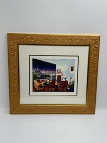 “Notre Dame Left" by Fanch Ledan (French, b. 1949) Serigraph