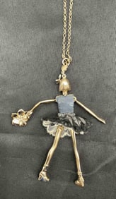 RARE Servane Gaxotte Ballerina Pendant Necklace - Paris