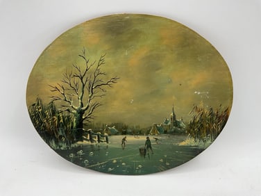Unidentified Winter Landscape with Skaters