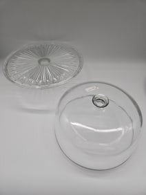 Crystal Cake Stand with Dome